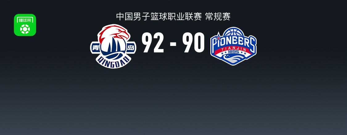 开云体育app-青岛94-90险胜天津，韦瑟斯庞30分，米奇28+10，林庭谦23分